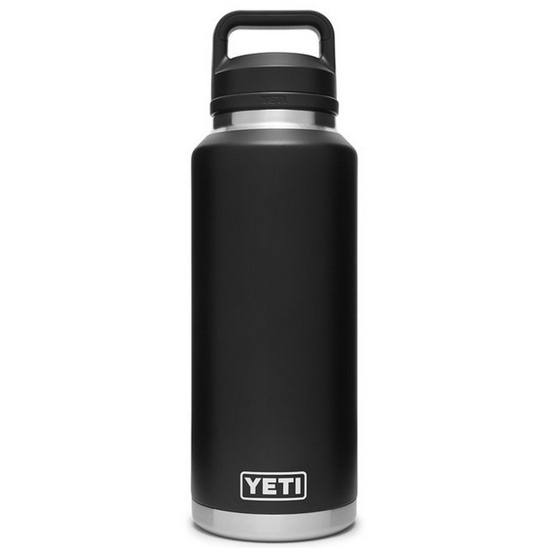 Yeti Rambler Bottle 46 Ounce With Chug Cap in Black Color